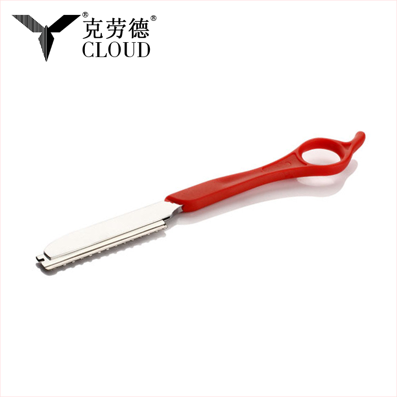 ヘアカットカミソリ ステンレスストレートカミソリ(プラスチックハンドル)