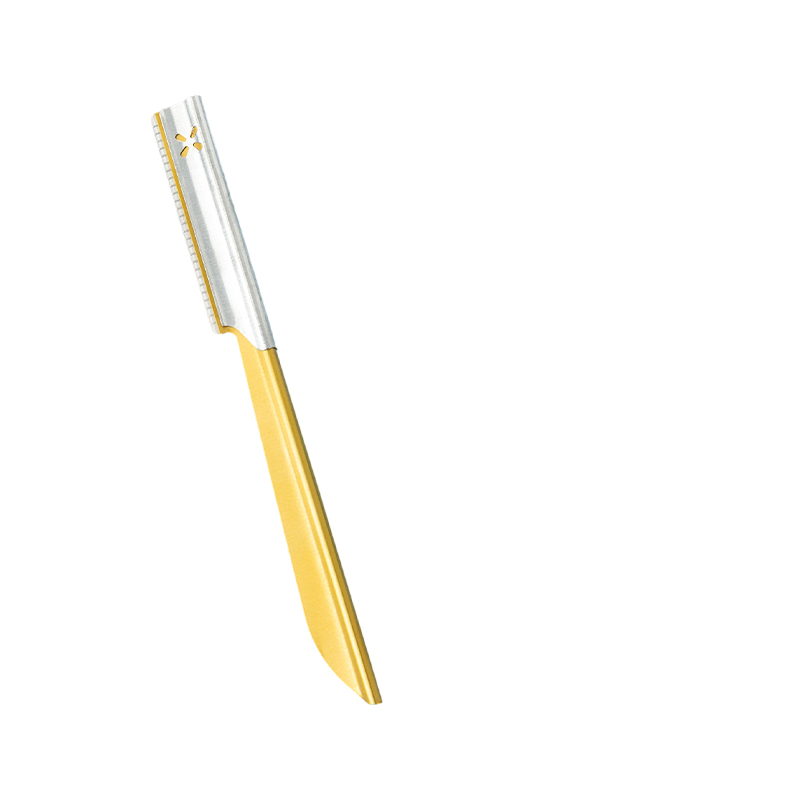 滑り止めグリップ付き眉毛と顔トリマーかみそり