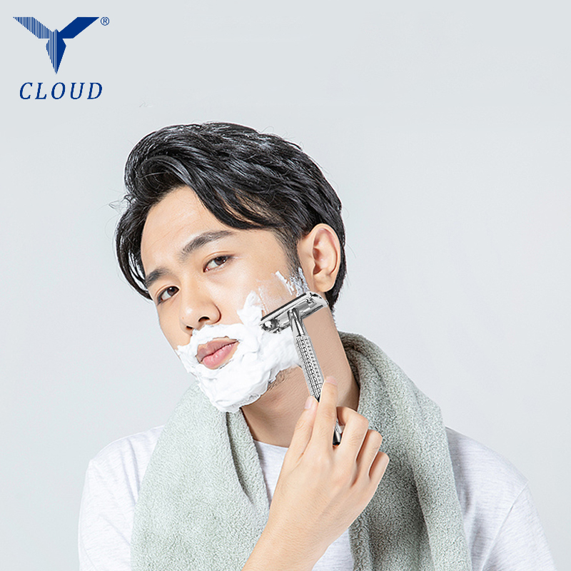 74 ステンレス鋼両刃ツイストオープン T 字型手動カミソリ