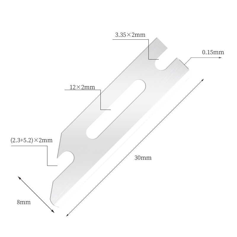 ポータブル超滑らかなステンレス鋼のシェーピングかみそりの刃