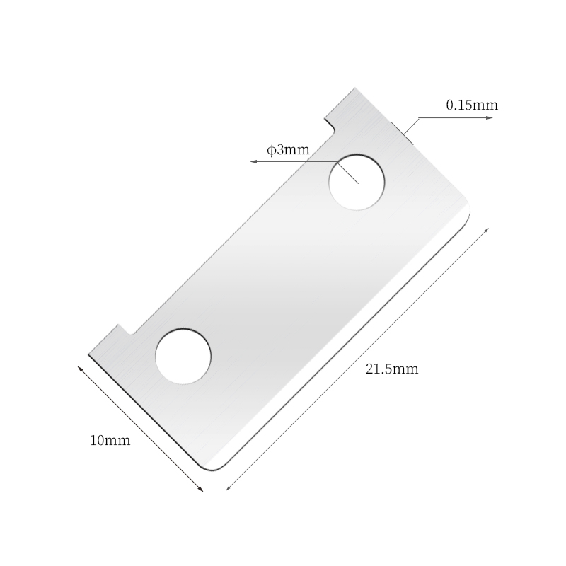 片面刃のステンレス鋼の眉毛カミソリの刃