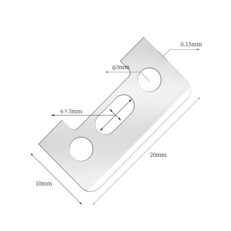 片面刃のステンレス鋼の眉毛カミソリの刃
