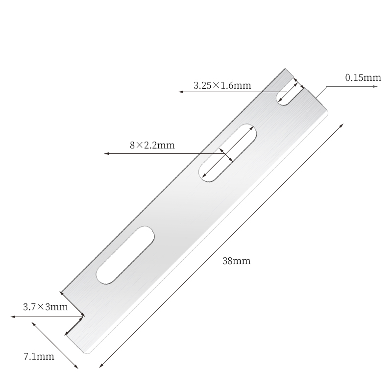 多用途再利用可能なステンレス鋼の眉毛カミソリの刃