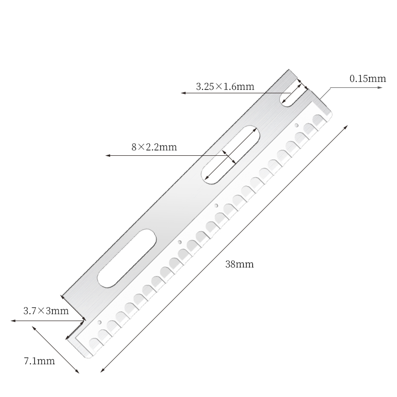 多用途再利用可能なステンレス鋼の眉毛カミソリの刃