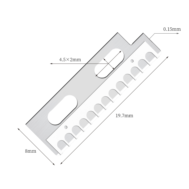 精密で鋭いステンレス鋼の眉毛整形ナイフの刃