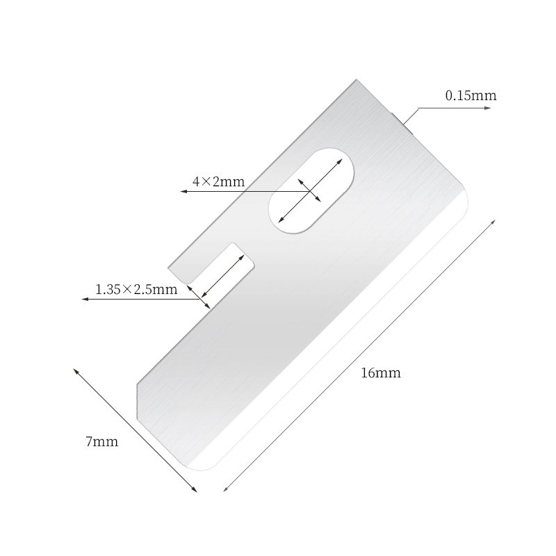 精密で鋭いステンレス鋼の眉毛整形ナイフの刃
