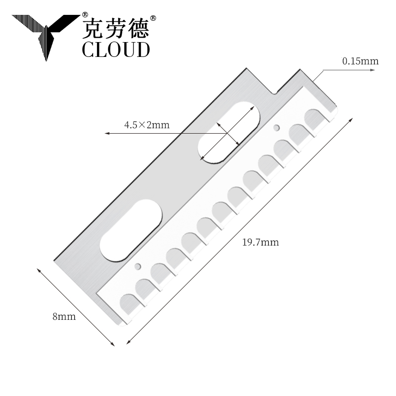 精密で鋭いステンレス鋼の眉毛整形ナイフの刃