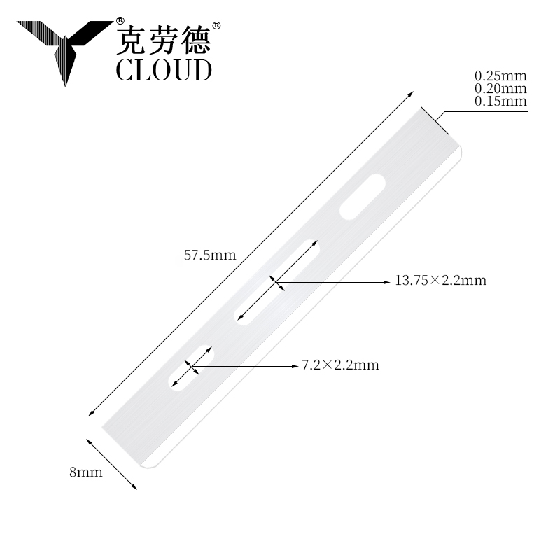 ステンレス鋼のシングルエッジヘアカットブレード